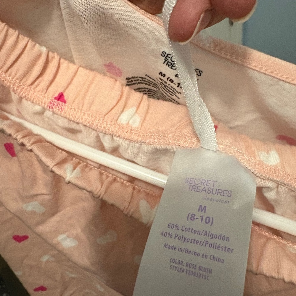 Secret Treasures Pink Pajama Set Cozy Loungewear - Picture 3 of 3